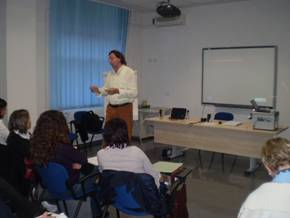 Franco Cadore nel corso di un training presso una importante azienda italiana